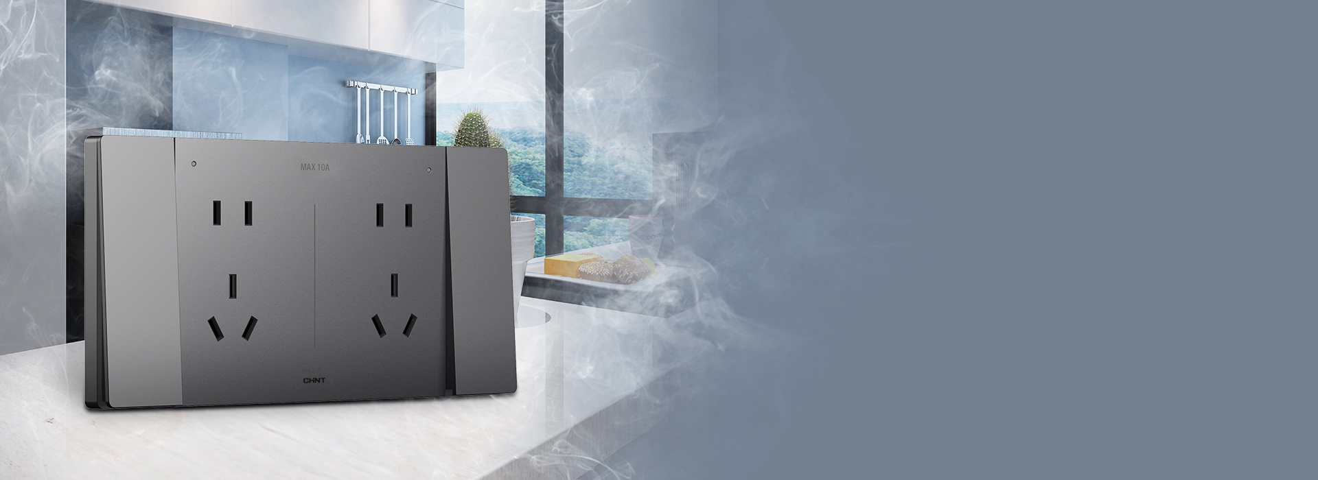 選用防油污材料 正泰居家NEG6系列廚...