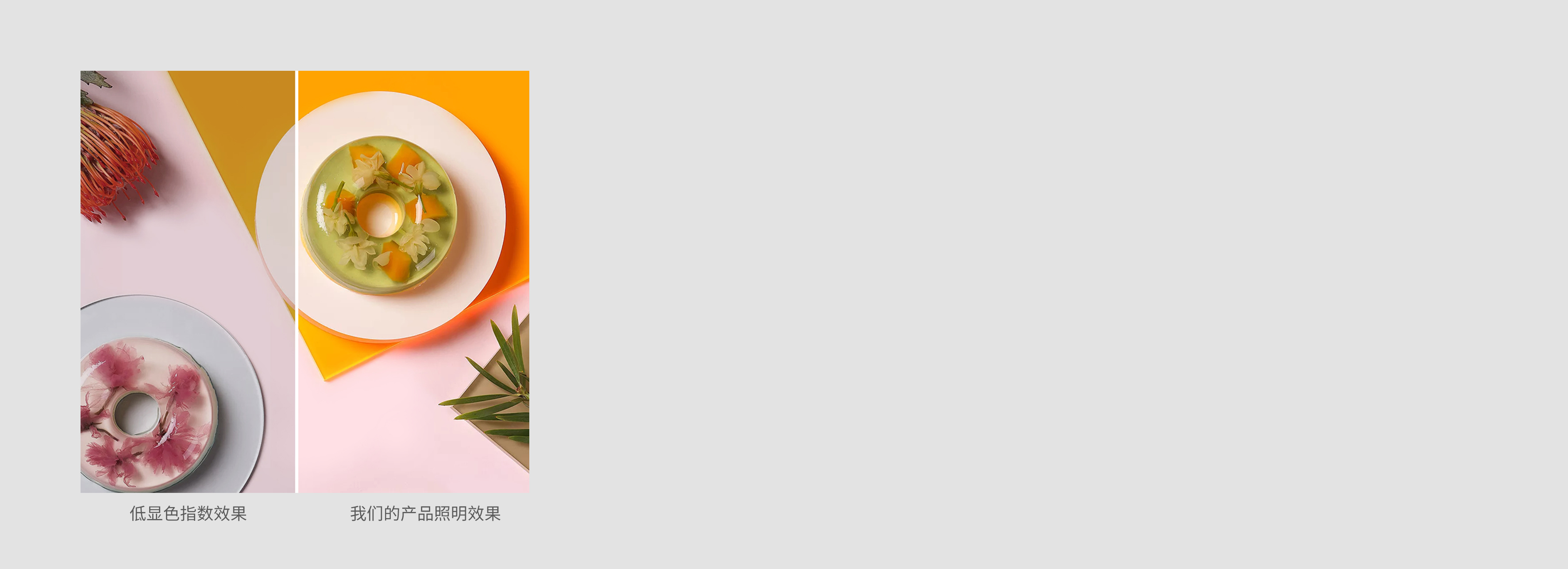 真實靚麗 顯色指數Ra≥80，接近自然...