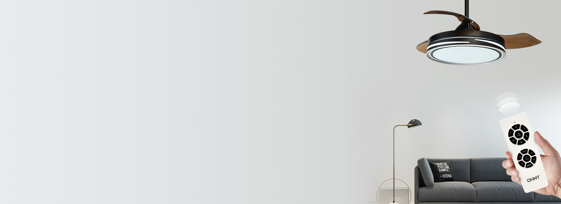 智能遙控，一鍵改變場景 正泰照明風扇燈...