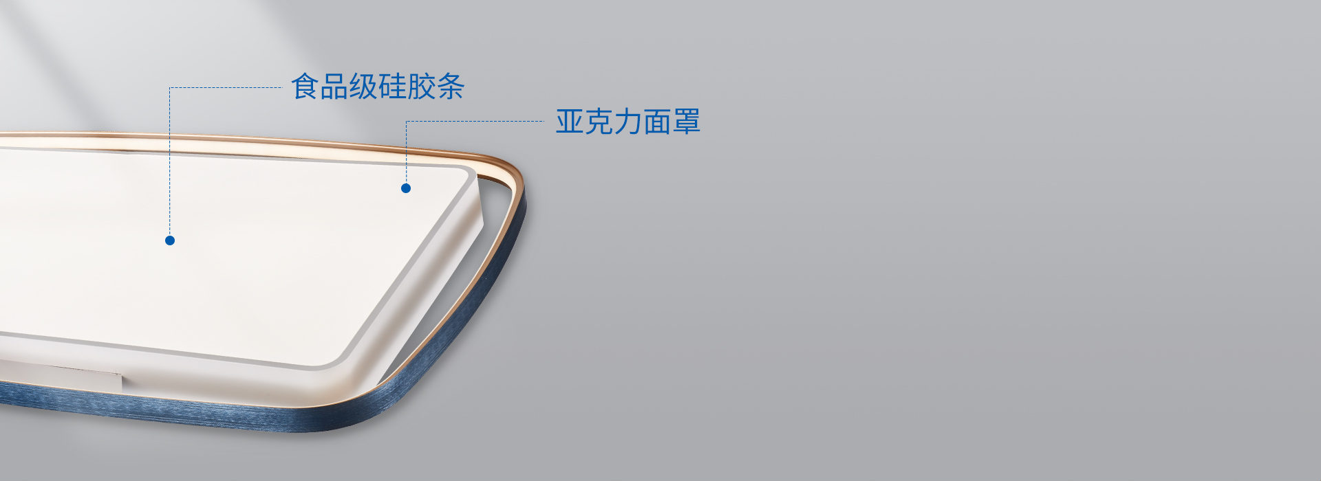 光學(xué)面罩，透出柔和好光線 亞克力材質(zhì)的...