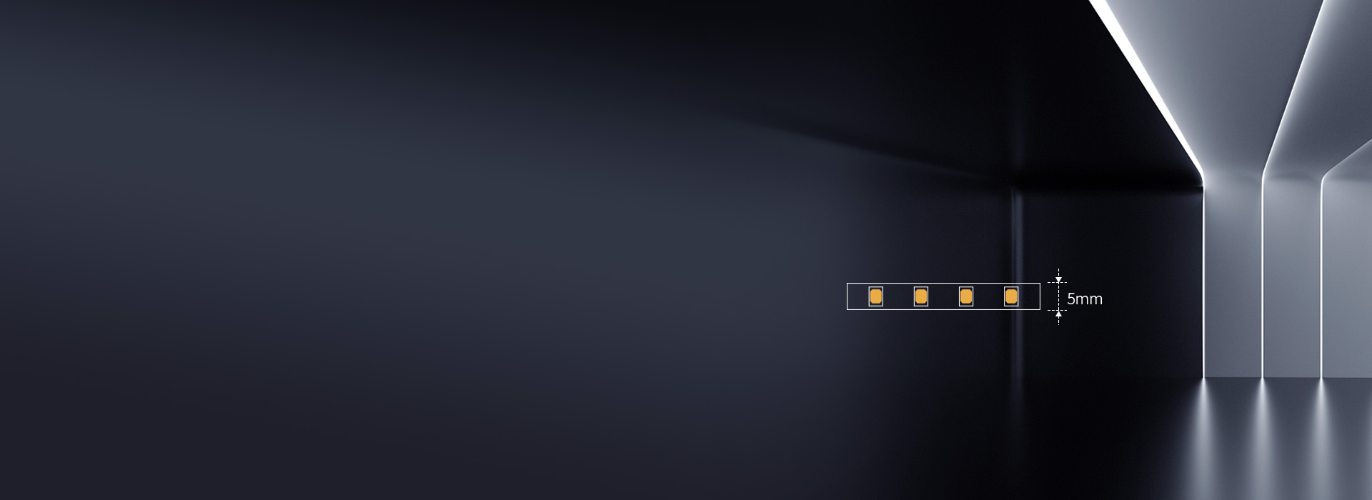 5mm寬度，窄燈槽也適用 輕巧優(yōu)雅，燈...