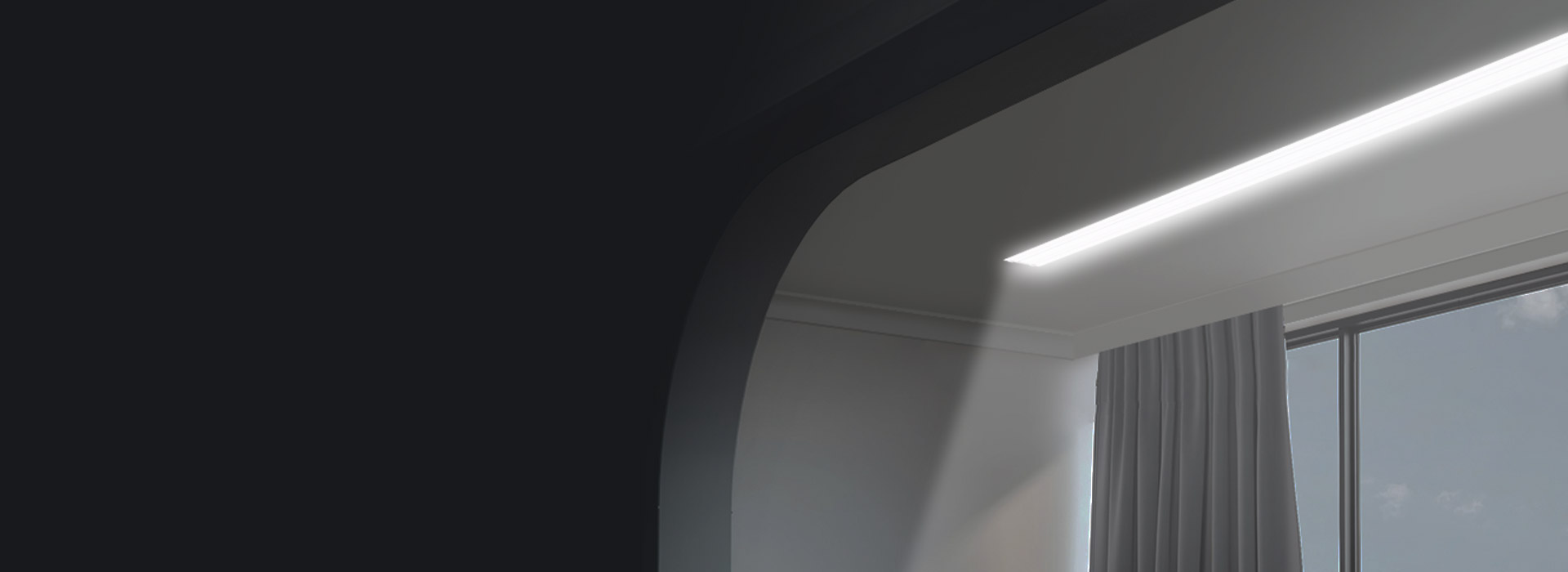 線型LED燈，照亮整個(gè)陽(yáng)臺(tái) 極簡(jiǎn)線形照...