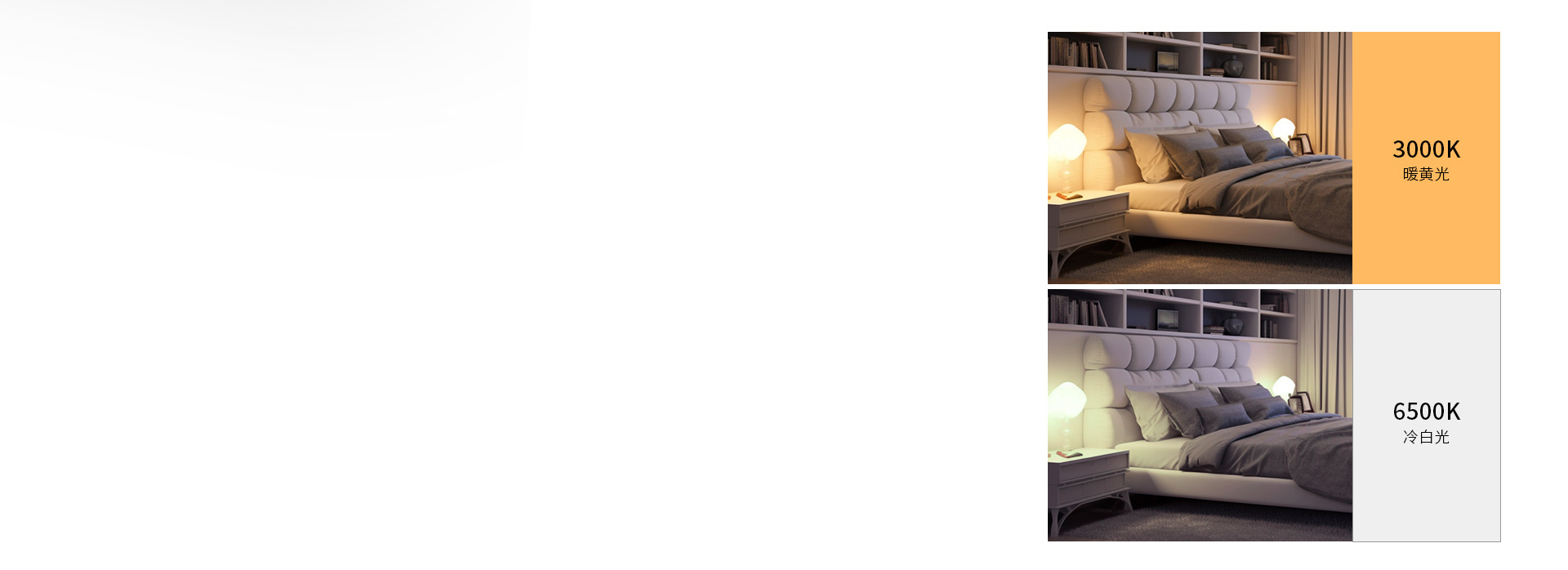 3000K/6500K兩種光色產(chǎn)品可選...