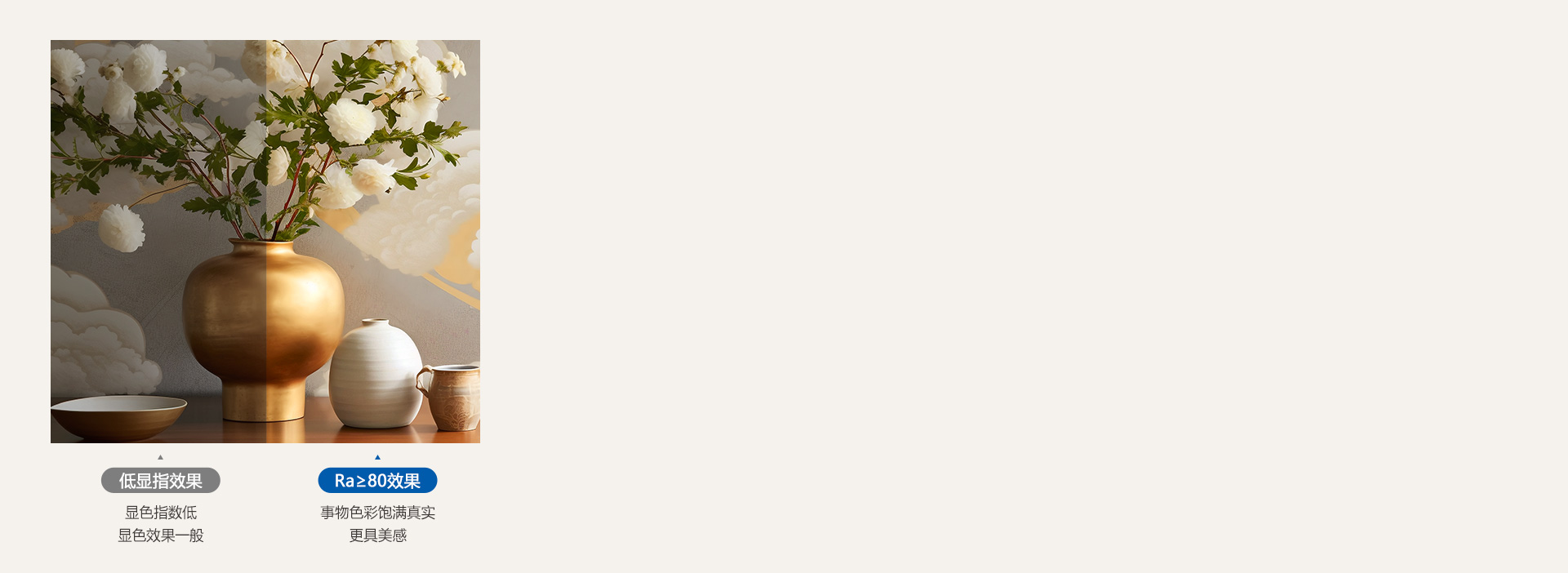 真實顯色，照出事物本真色彩 光線下事物...