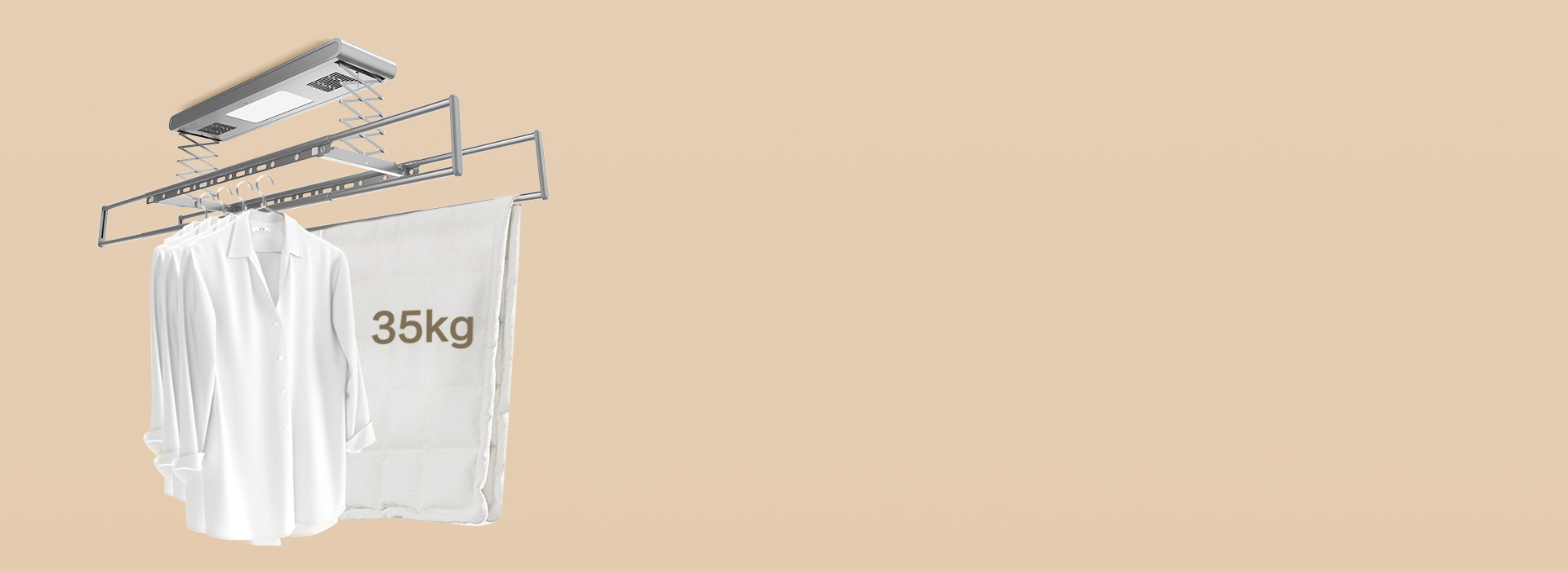 70斤強(qiáng)力承重，全家衣物一起曬 強(qiáng)大承...