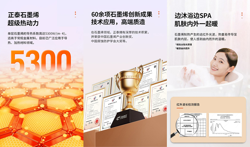 獲“母嬰優品浴霸”認證！正泰石墨烯極速暖艙浴霸打造溫暖健康浴室-3