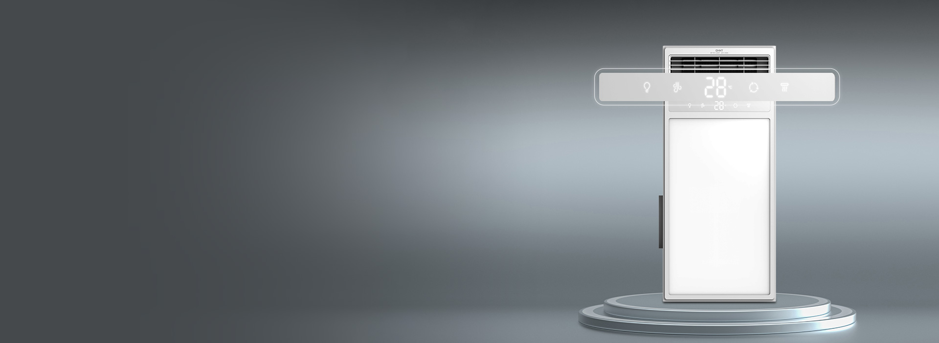 狀態一目了然 面板自帶高清數顯，實時溫...